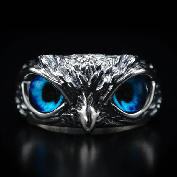 NightGuardian - Owl Eye Ring - Adjustable & Eye-Catching Design