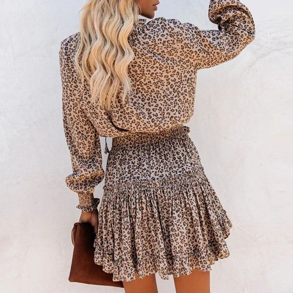 Babe - Classy Leopard Mini Dress