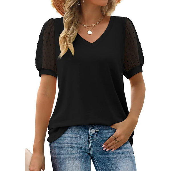 Hanny - Chic V-Neck Blouse