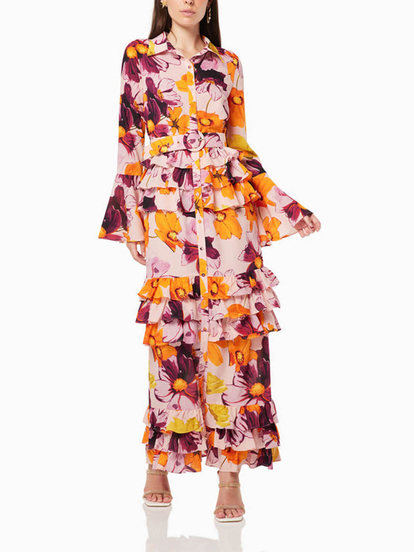 Cyra - Floral Long Sleeves Dress