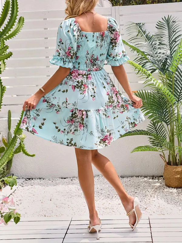 Laken - Relaxed Boho Floral Mini Dress