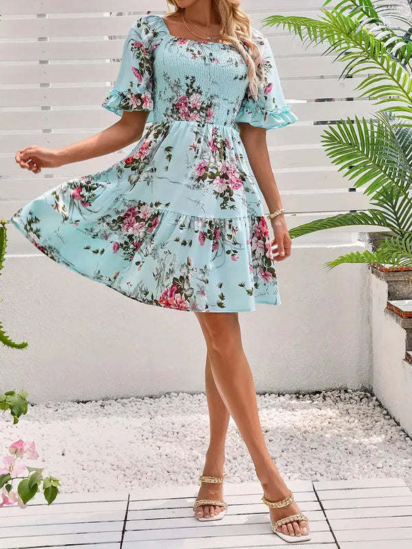 Laken - Relaxed Boho Floral Mini Dress