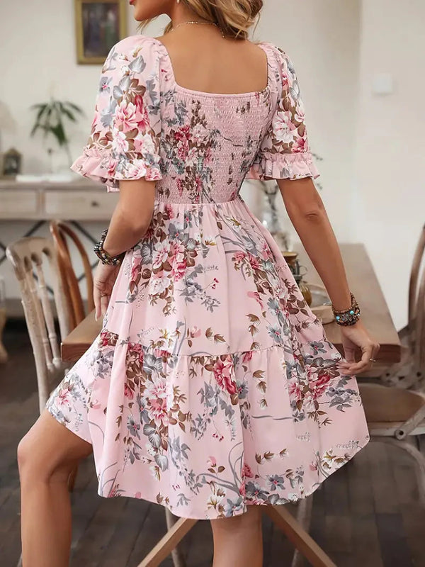 Laken - Relaxed Boho Floral Mini Dress