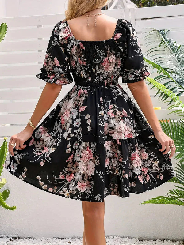 Laken - Relaxed Boho Floral Mini Dress