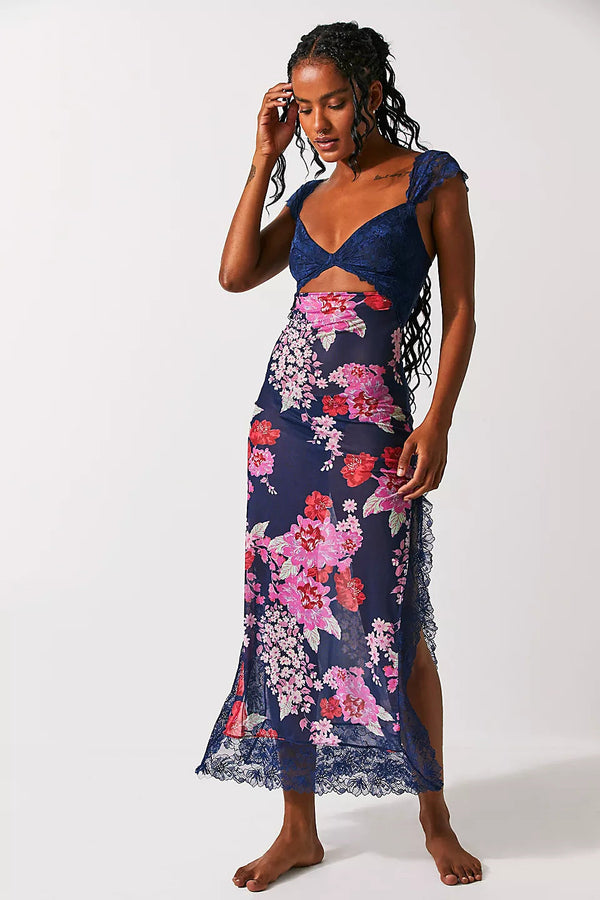 Fresca - Chic Printed Maxi Dress