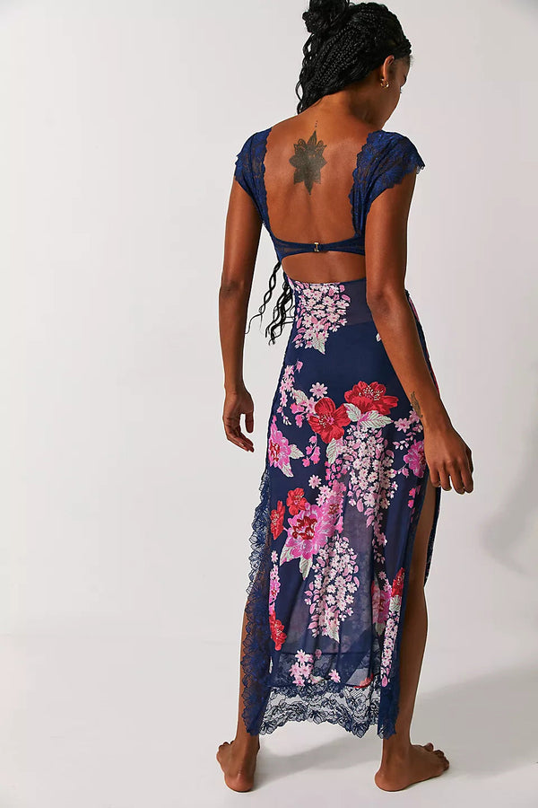 Fresca - Chic Printed Maxi Dress