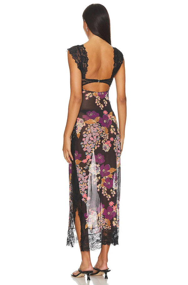 Fresca - Chic Printed Maxi Dress