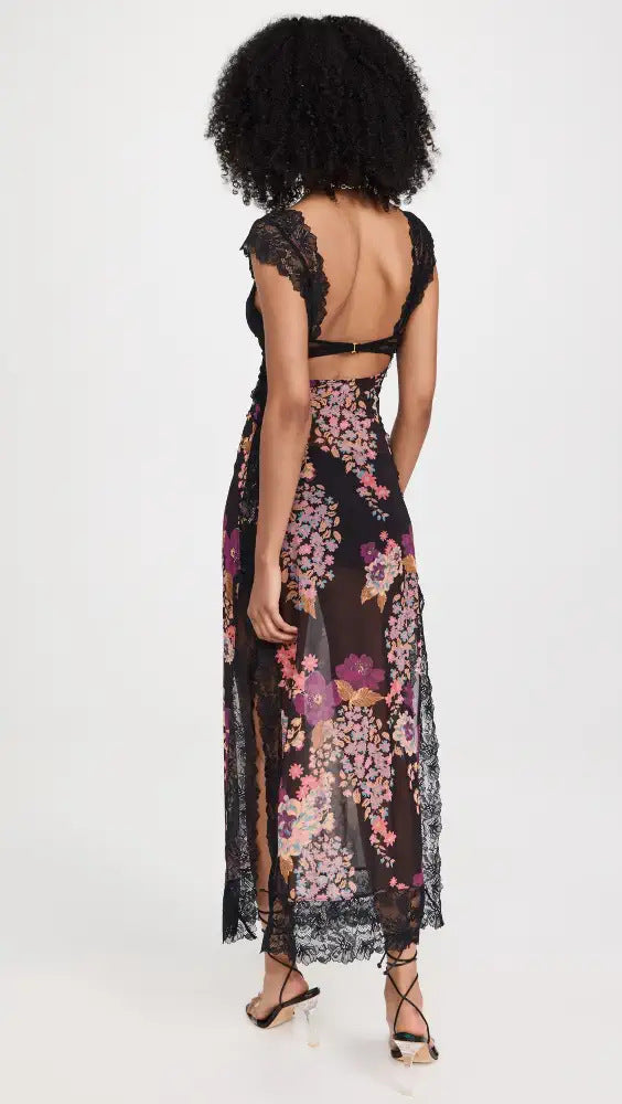 Fresca - Chic Printed Maxi Dress