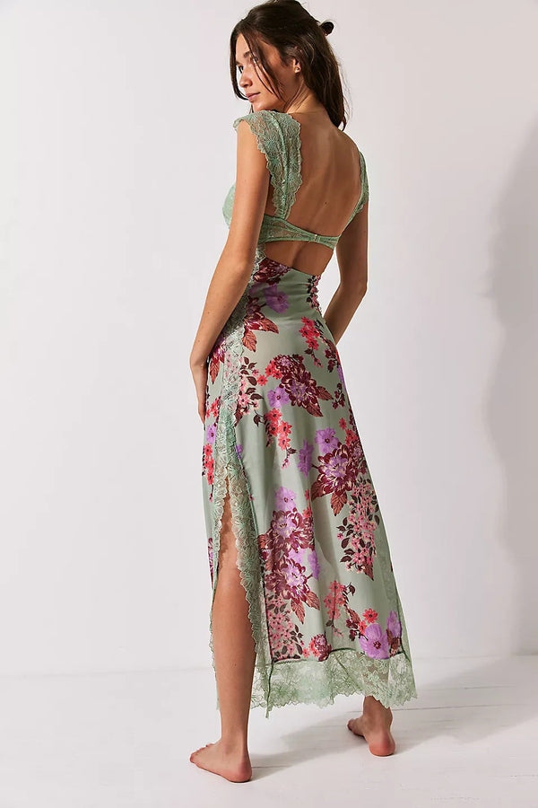 Fresca - Chic Printed Maxi Dress