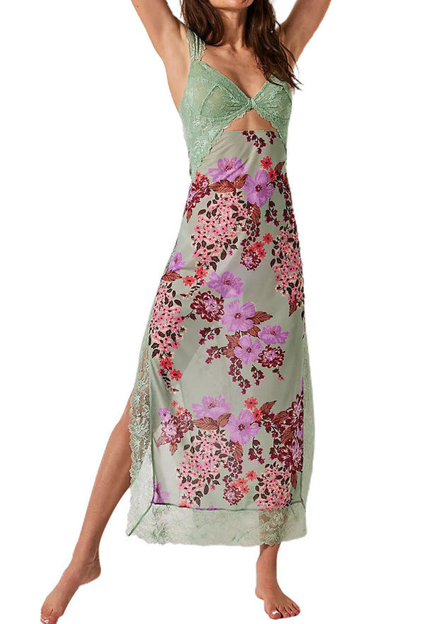 Fresca - Chic Printed Maxi Dress