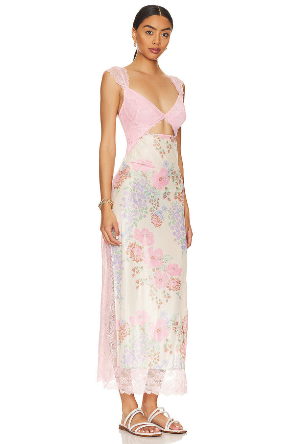 Fresca - Chic Printed Maxi Dress