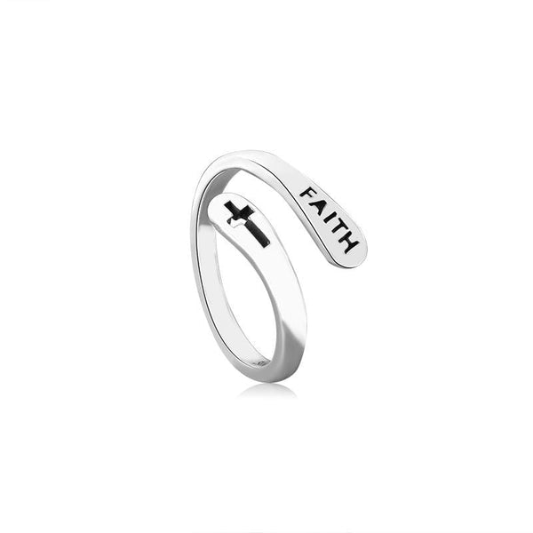 FaithFlex - Adjustable "Faith" Ring - Empowering Design & Perfect Fit