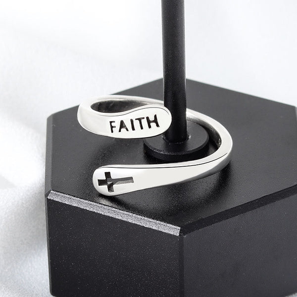 FaithFlex - Adjustable "Faith" Ring - Empowering Design & Perfect Fit