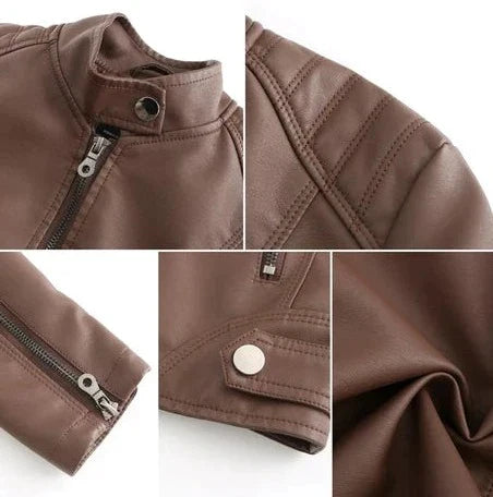 Lovina - Moto Biker Zipper Jacket