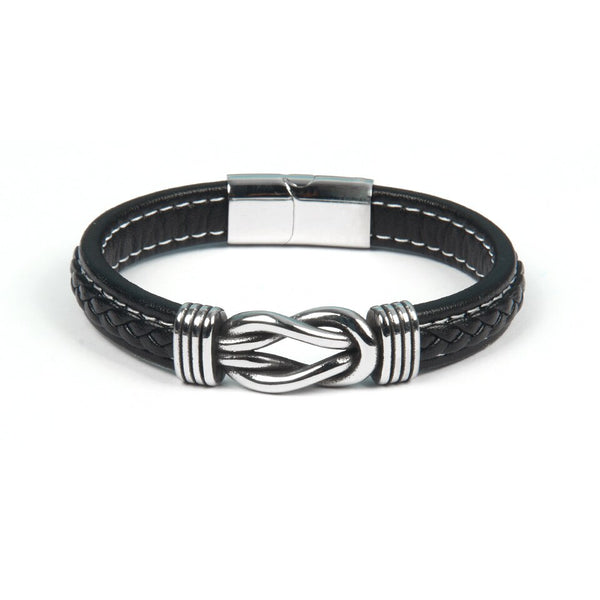 KnotCraft - Leather Knot Bracelet - Stylish & Durable Design