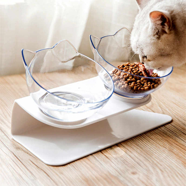 Elevated Raised Cat Feeder – Ergonomic Design for Comfortable Eating and Healthy Digestion