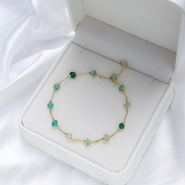 Harper – Green Stone Bracelet – A Statement Piece for Effortless Glam