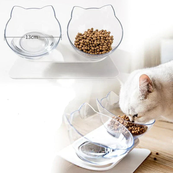 Elevated Raised Cat Feeder – Ergonomic Design for Comfortable Eating and Healthy Digestion