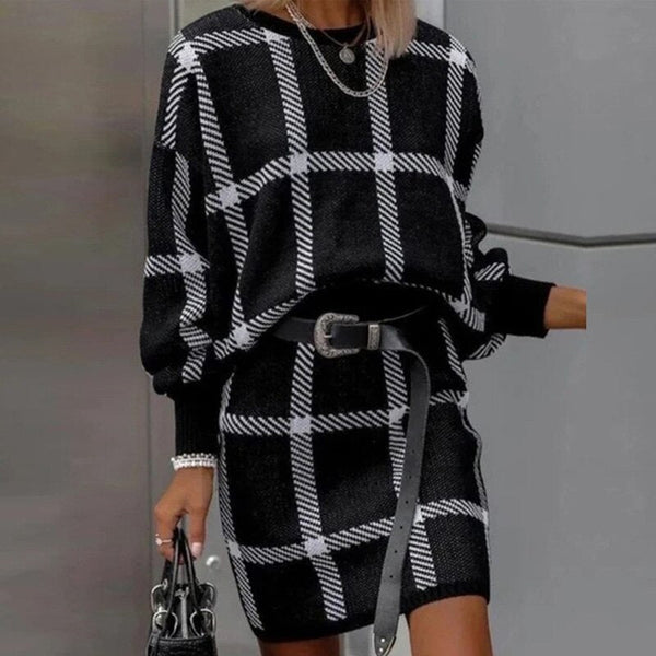 Leonie - Trendy Stylish Plaid Dress