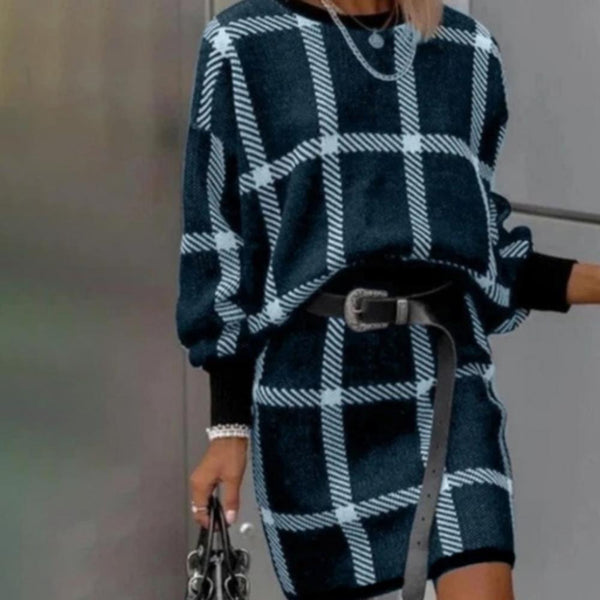 Leonie - Trendy Stylish Plaid Dress