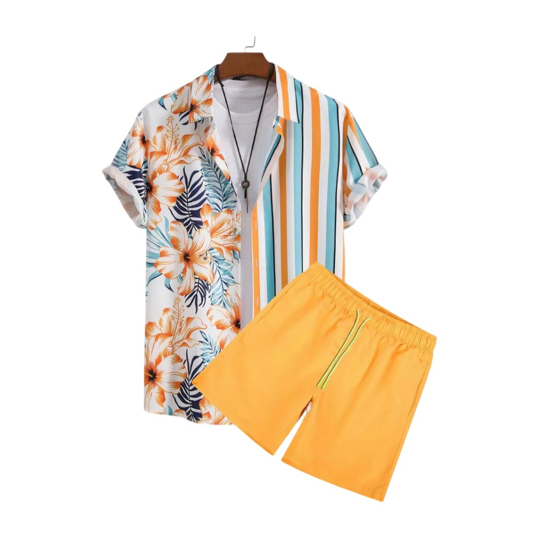 Ricardo - Print Summer Set - Shirt & Shorts