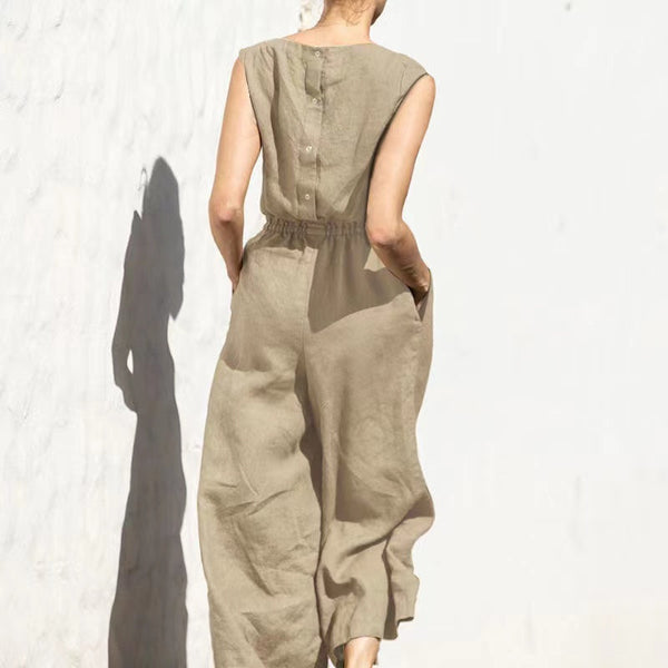 Jonalyn - Casual Look Sleeves Jumpsuit