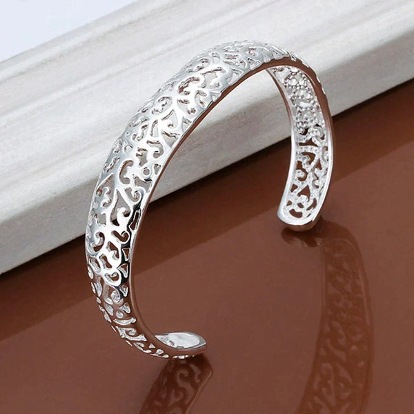 Ava – Silver Filigree Bracelet – Detailed & Delicate