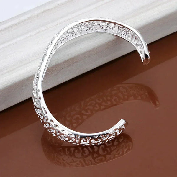 Ava – Silver Filigree Bracelet – Detailed & Delicate