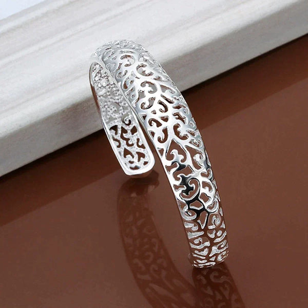 Ava – Silver Filigree Bracelet – Detailed & Delicate