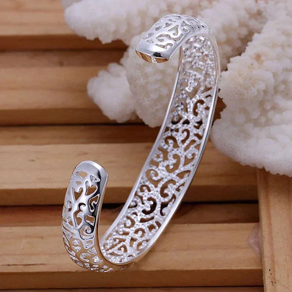 Ava – Silver Filigree Bracelet – Detailed & Delicate