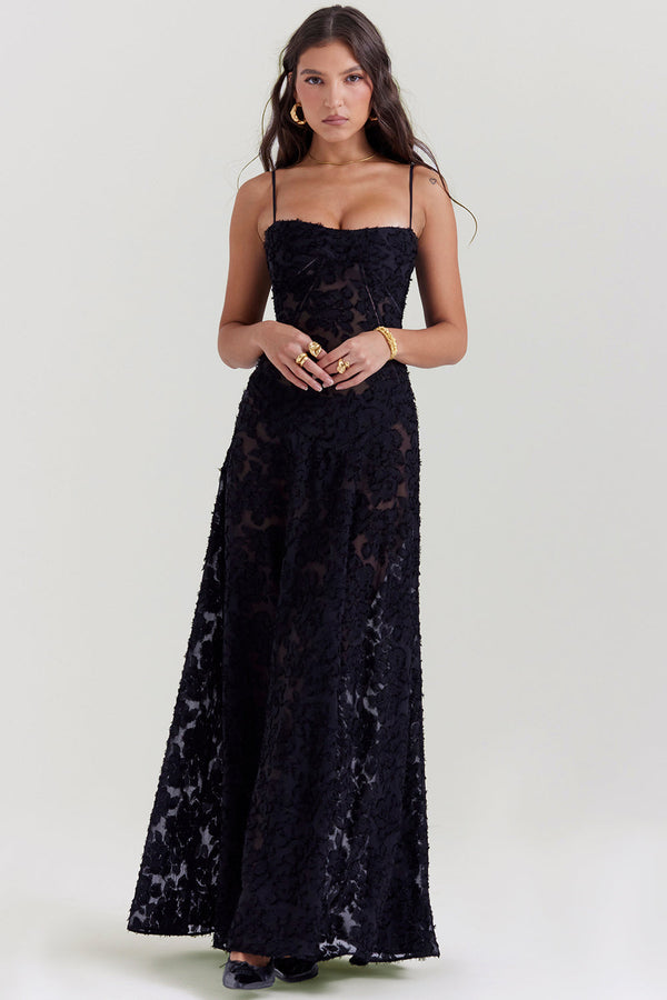 Ferlyn - Sleeveless Corset Maxi Dress