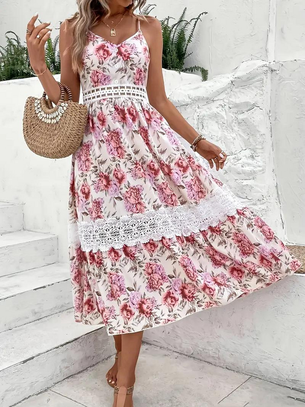 Caryn - Chic Floral Boho Maxi Dress