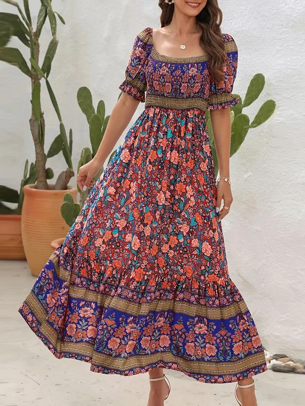 Amalia - Retro Boho Maxi Dress