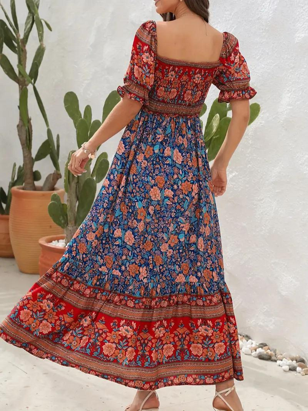 Amalia - Retro Boho Maxi Dress