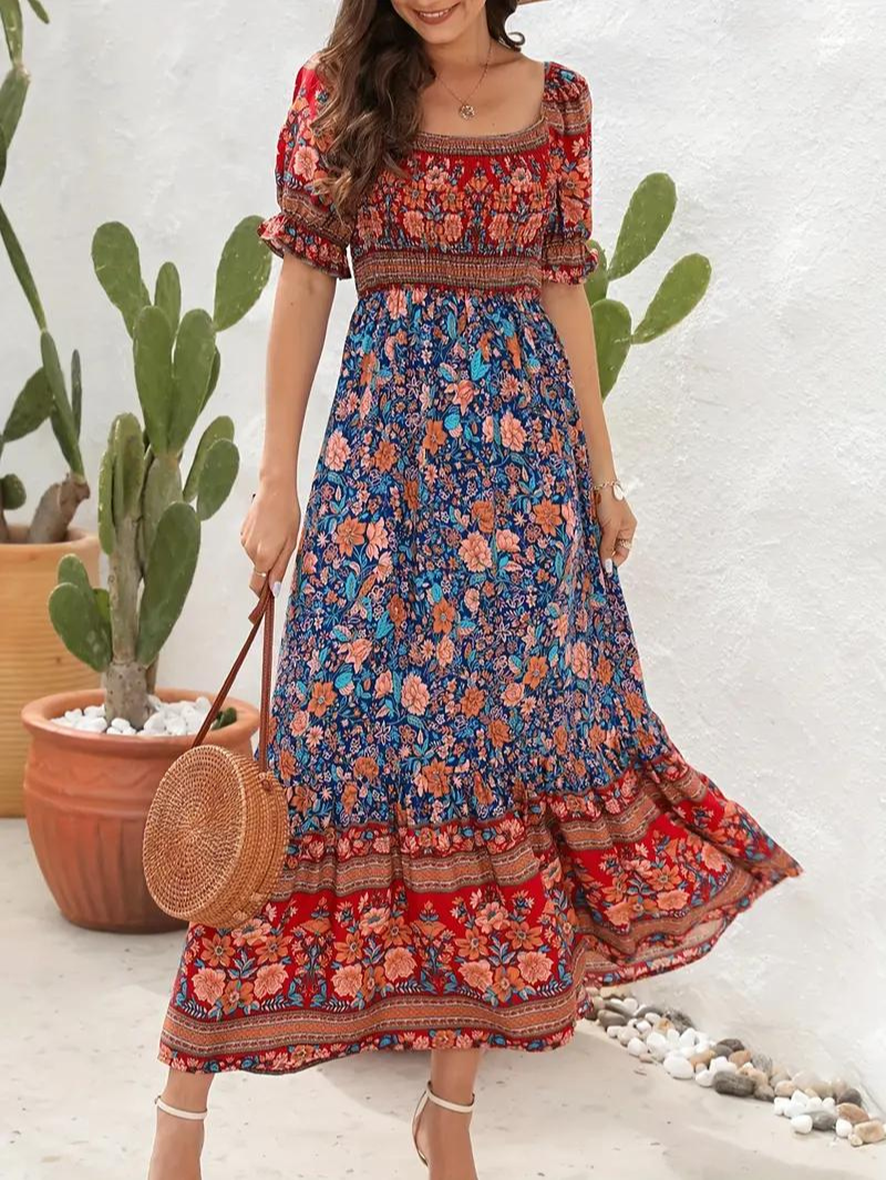 Amalia - Retro Boho Maxi Dress