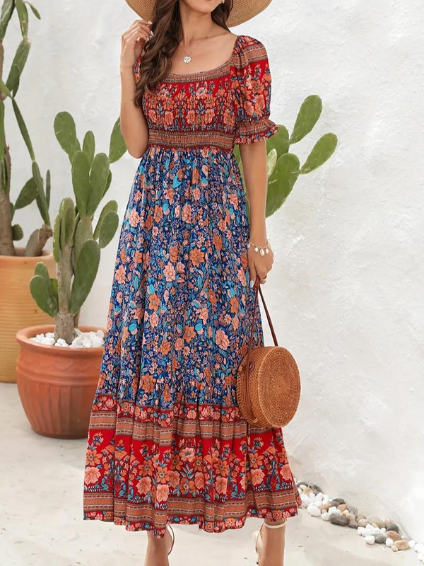 Amalia - Retro Boho Maxi Dress