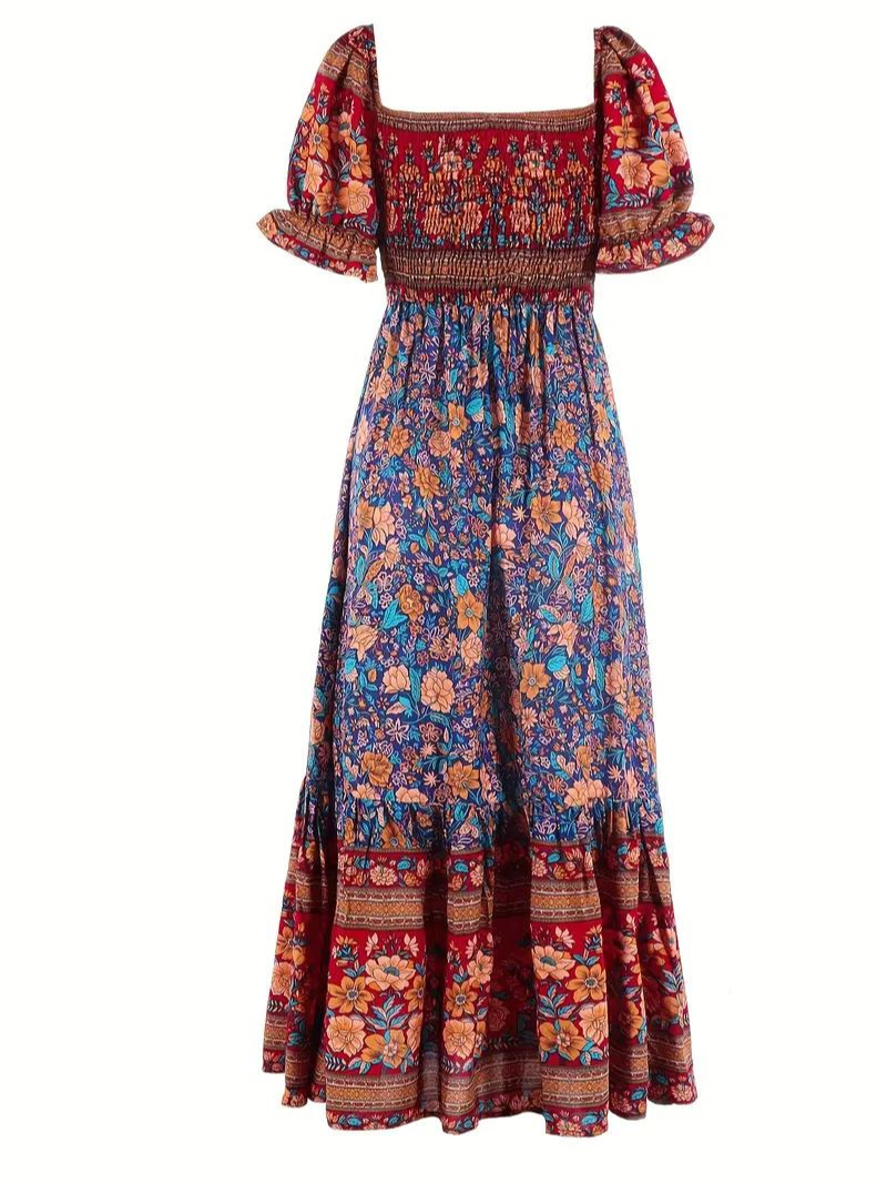 Amalia - Retro Boho Maxi Dress