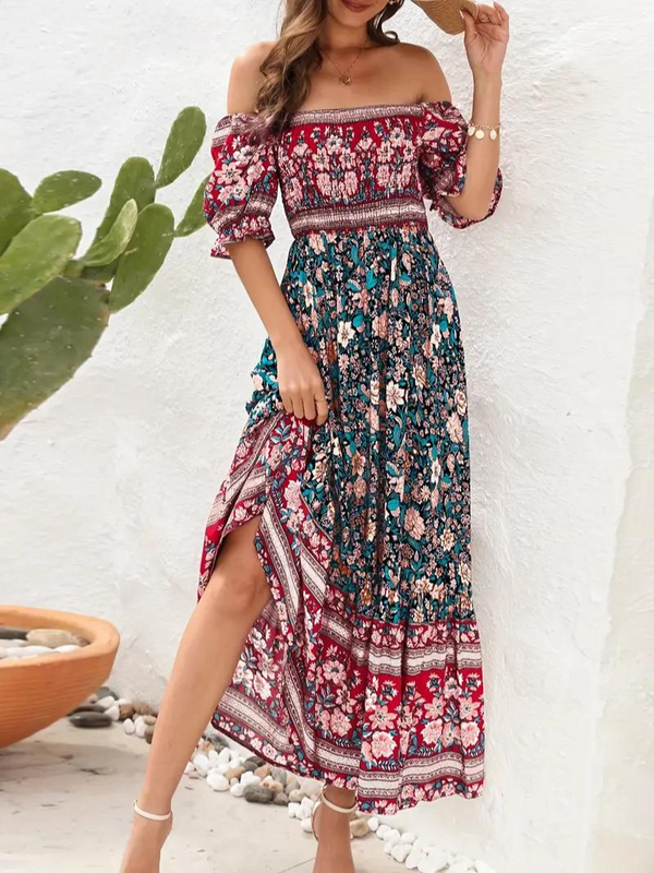 Amalia - Retro Boho Maxi Dress