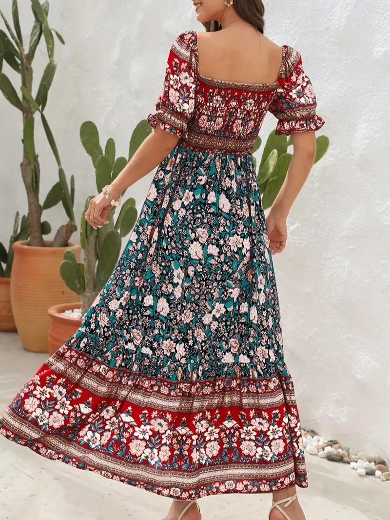 Amalia - Retro Boho Maxi Dress