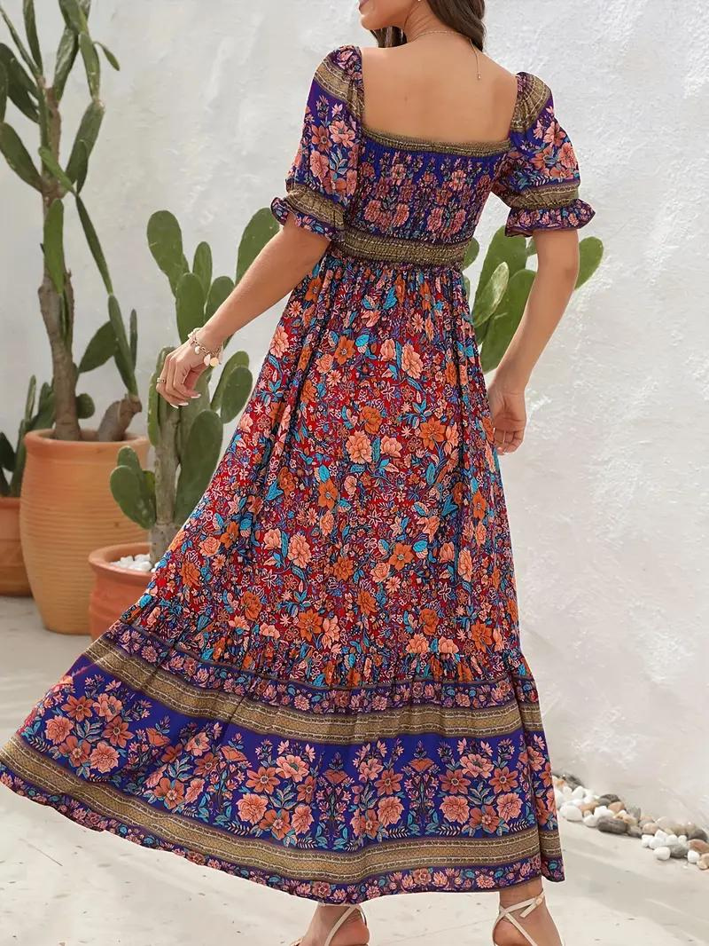 Amalia - Retro Boho Maxi Dress