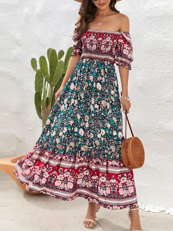 Amalia - Retro Boho Maxi Dress