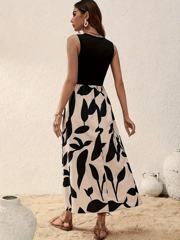 Katya - Sleeveless Boho Maxi Dress