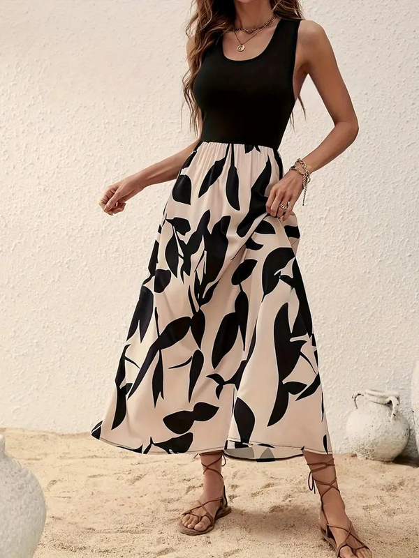 Katya - Sleeveless Boho Maxi Dress