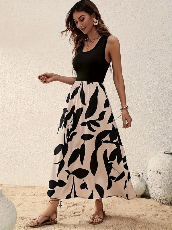 Katya - Sleeveless Boho Maxi Dress