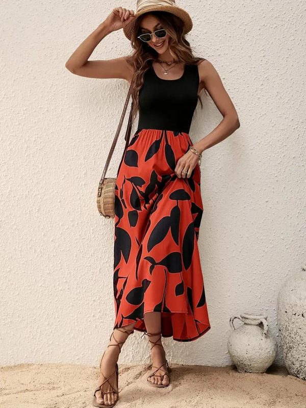 Katya - Sleeveless Boho Maxi Dress