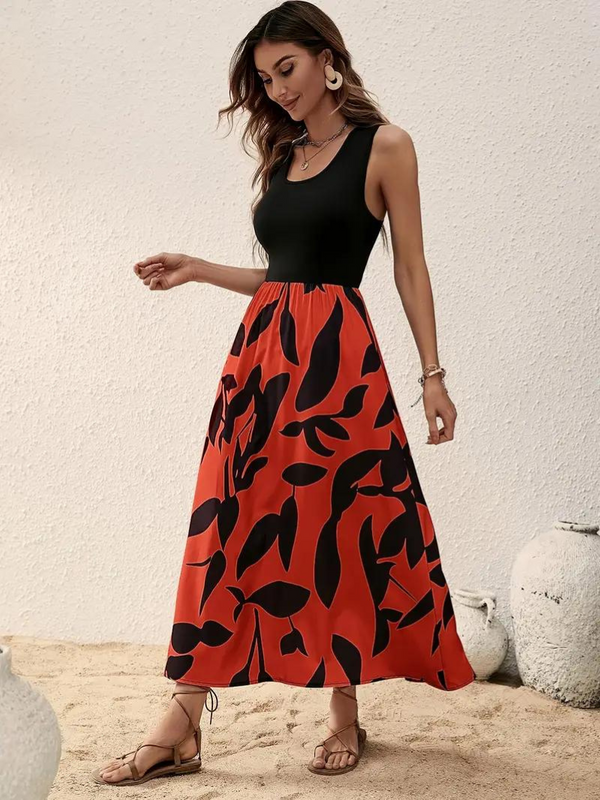 Katya - Sleeveless Boho Maxi Dress