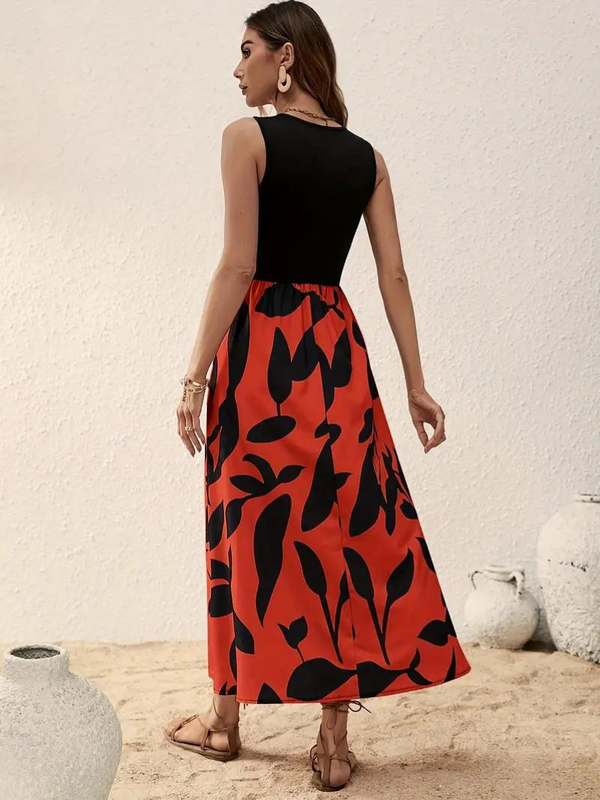 Katya - Sleeveless Boho Maxi Dress