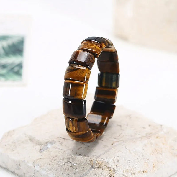 TigerEssence - Three-Colored Tiger Eye Bracelet - Boost Confidence & Balance Energy