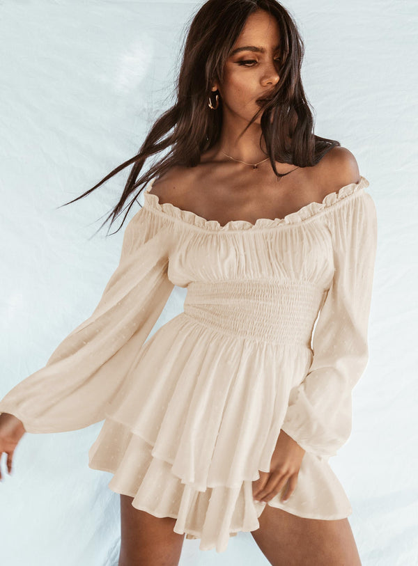 Delphina - Off-Shoulder Mini Dress