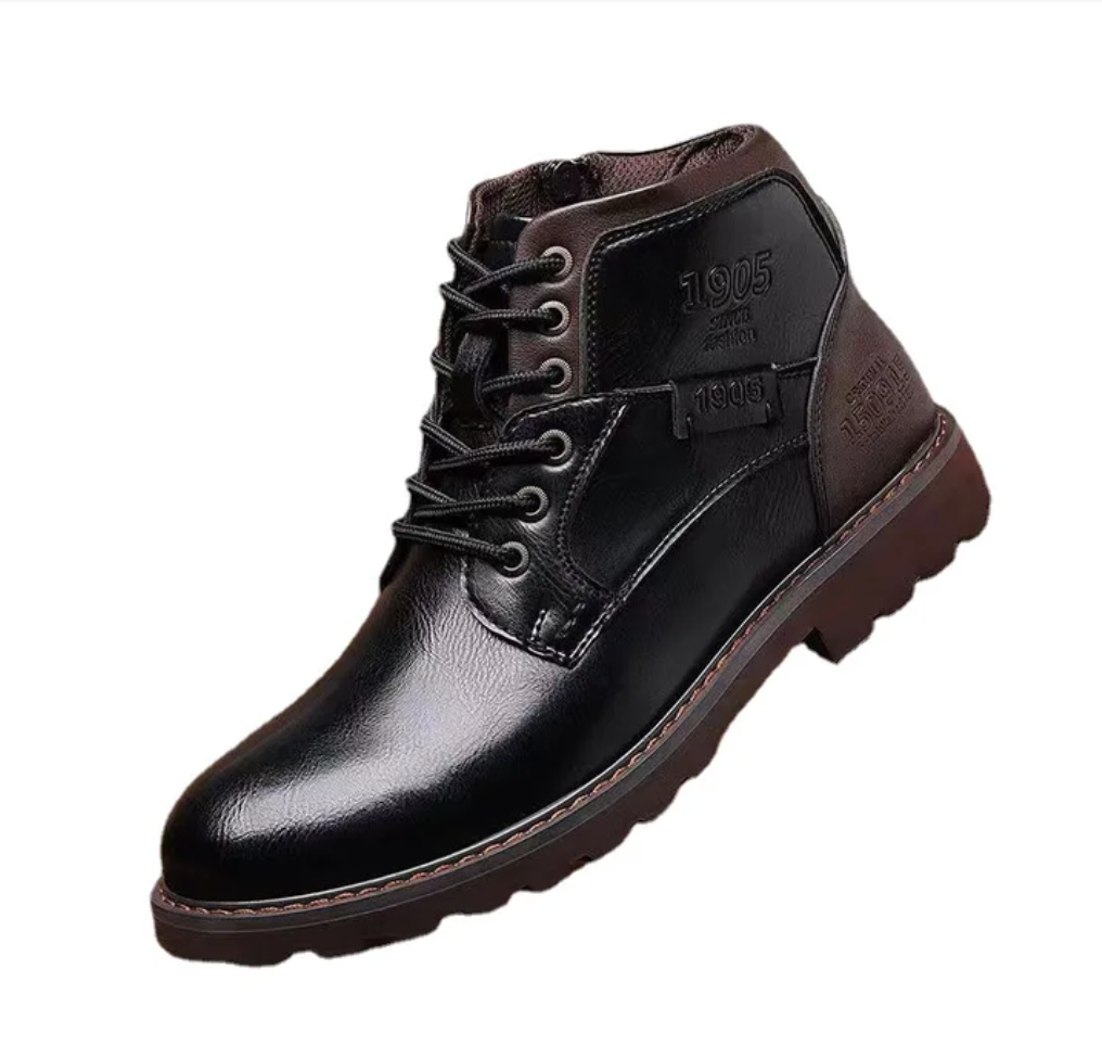 Charles - Mid Cut Zipper Boots for Men